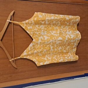 Shein womens spagetti strap yellow blouse. Small.